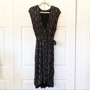 Ava & Viv Geometric Print Faux Wrap Dress